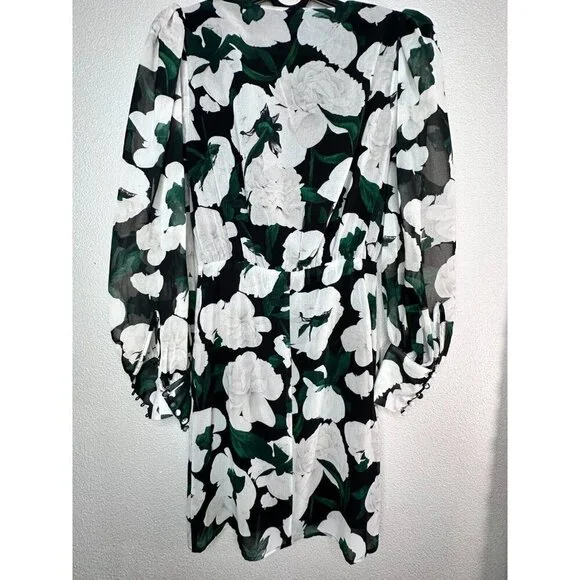 THE KOOPLES Short Printed Multi Long Sleeve Dress Size XS Cocktail NWOT - Picture 10 of 15